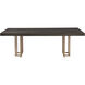Baldessara 94.5 X 47.25 inch Grey / Rustic Bronze Dining Table